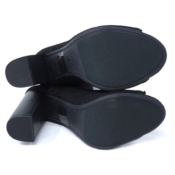 Mossimo Florentina Knit Sock Ankle Boots Peep Toe - Picture 6 of 6